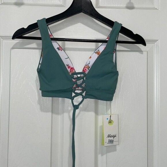 Maaji Allure 4-Way Reversible Bikini Top Sz XS - Picture 5 of 12